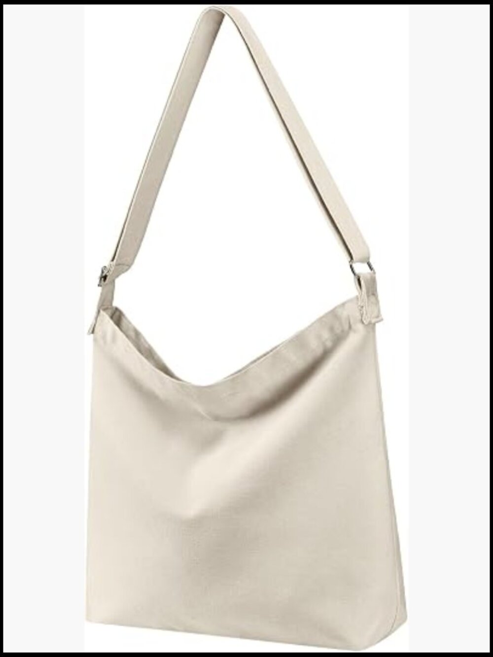 Large Canvas Crossbody Tote Hobo Bag Shoulder Casual Handbag Eco Friendly